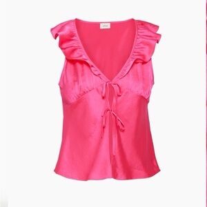 NWT Aritzia Wilfred Tonka Satin Blouse